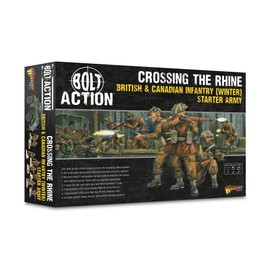 Warlord Games British and Canadian Infantry Starter Army Crossing The Rhine - 28mm Scale Bolt Action Miniatures Highly Detailed WW2 Miniatures