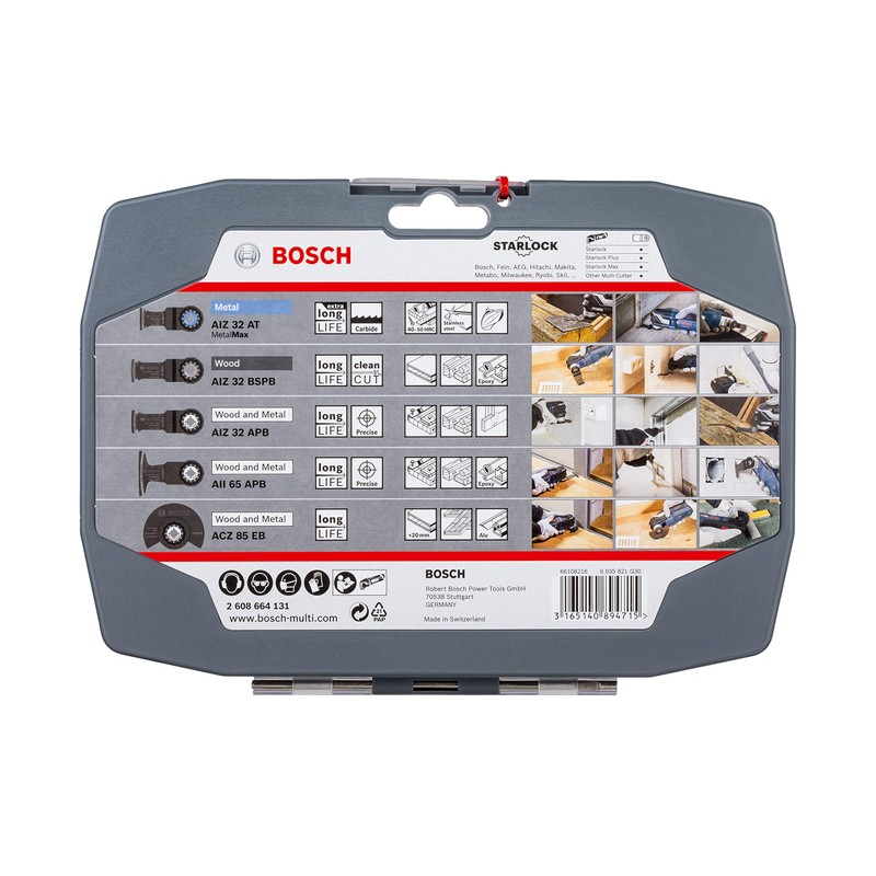 Bosch Professional 5-Piece Starlock Tungsten Carbide Plunge-Cutting Blade/Segment Saw Blade