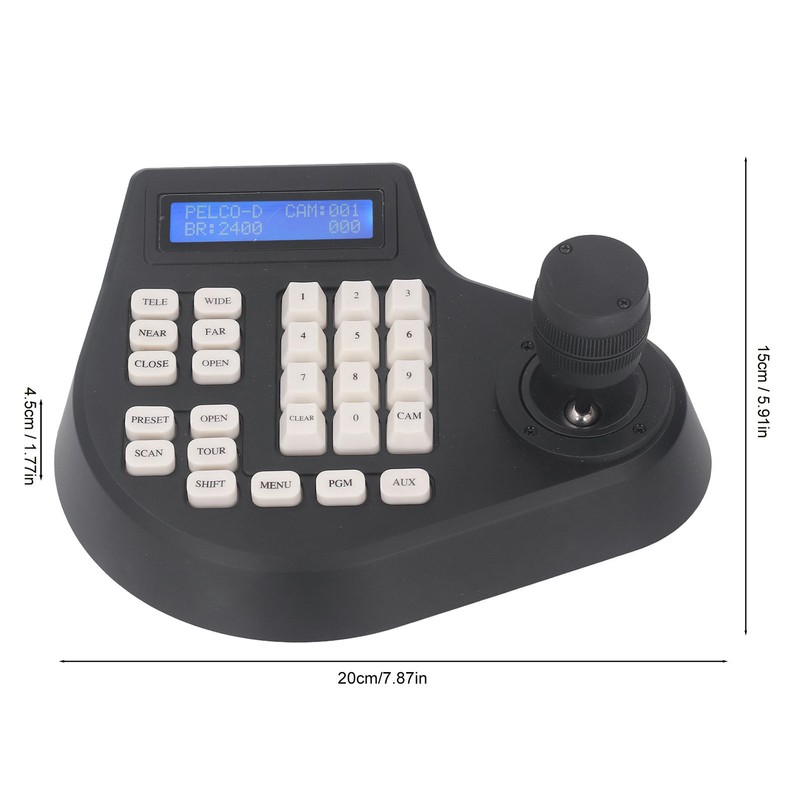 PTZ Pan Tilt Keyboard Controller Analog Coaxial Dome Camera Controller