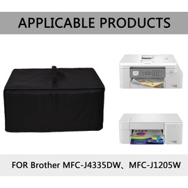 CouldyCasi Printer Dust Cover Antistatic Heavy Duty Fabric WaterproofPrinter Covers for Brother INKvestment Tank All-in-One Printer MFC-J4335DW/MFC-J1205W