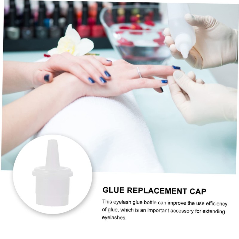 MERRYHAPY Eyelash Glue Bottle Tips 100pcs Glue Replacement for False