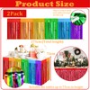 2pcs Rainbow Tinsel Curtain Party Backdrop Foil Door Curtain Fringe