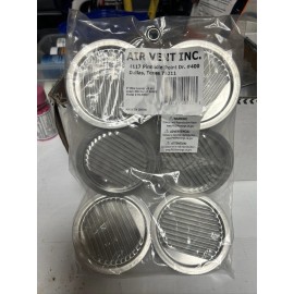 Air Vent 3 In. Aluminum Mini Louver Soffit Vent (6 Count) 50002 Pack of 6 Air