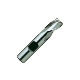 YG-1 22281CC 1/4" HSSCo8 End Mill, 3 Flute, Short Length, Throw Away, TiCN Finish, 1-13/32" Length
