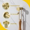 SAYAYO Brushed Gold Towel Hooks for Bathrooms, Heavy Duty Wall
