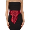 BlackButterfly Wedding Bow Ribbon Bridesmaid Prom Satin Sash Belt, Burgundy