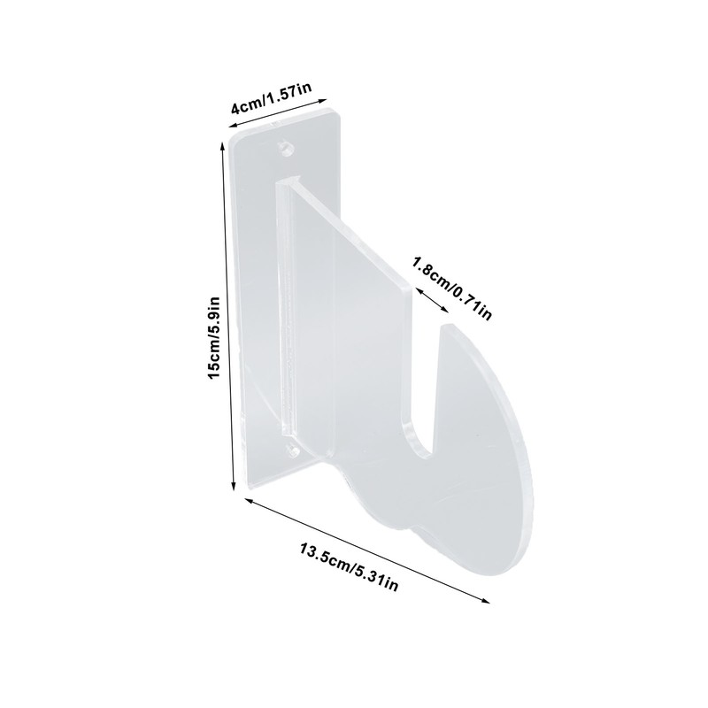2PCS Skateboard Wall Mount Display Rack Acrylic Skateboard Wall Hanger