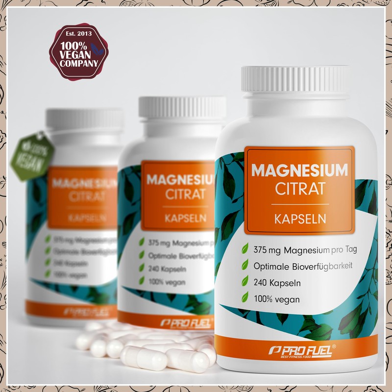Magnesium Capsules 240x with Bioavailable Magnesium Citrate