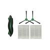 ZHICHENG 5pcs Main Brush/Side Brush/Filter Compatible with i/Robot Roomba Combo