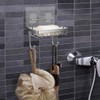 ODesign Soap Dish Sponge Holder with Hook for Bathroom Shower