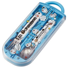 Skater I'm Doraemon TACC2 Children's Trio Set Chopsticks, Spoon, Fork, Doraemon