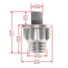 100PCS Wheel Rim Lip Rivets Nuts of 8.5 mm/0.33 in