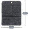 com-four® 2 x Hanging Shelves - Practical Felt Hanging Organiser