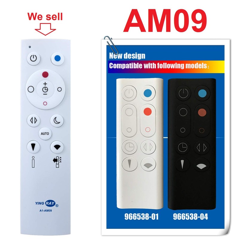 (A1-AM09) Replacement Dyson Fan Heater Remote Control 966538-01 966538-04 for