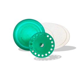 My-Cap's Silicone Cap and Lid to Reuse Capsules (Kiwi Color)