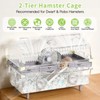 Large Acrylic Hamster Cage 22x12x15in for Dwarf Hamsters & Robo