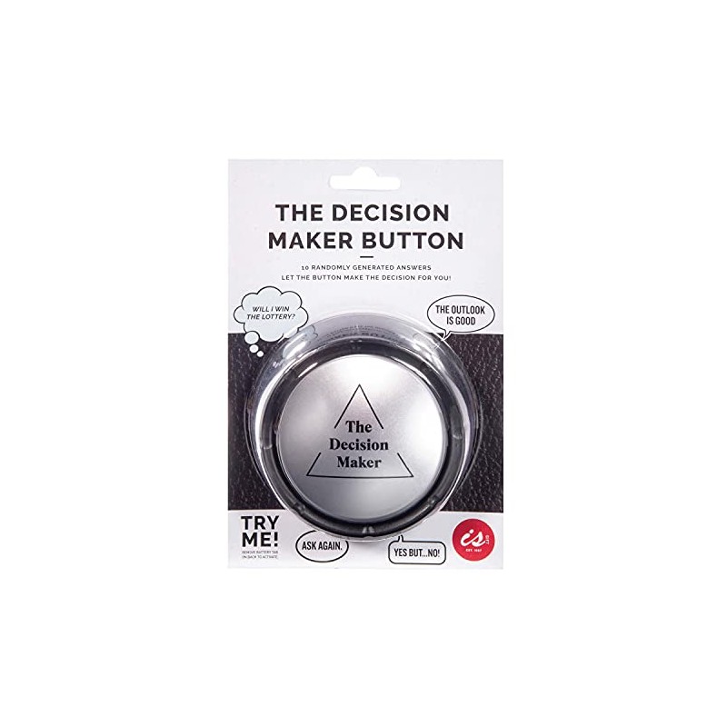 Is Gift The Decision Maker Button, Black