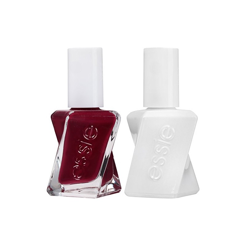 essie gel couture nail polish + top coat kit, gala-vanting,