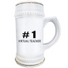 Number 1 Virtual Teacher - Beer Stein Mug 22oz Ceramic