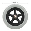 AILOOCEDI 7 Inch Wheelchair Rubber Wheels,Wheelchair Front Wheels Rubber Wheels