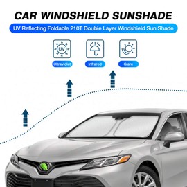 KUST - Parasol de parabrisas plegable para Toyota Camry 2018-2023 2024 bloquea los rayos UV y mantiene tu coche fresco