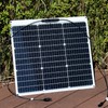 Flexible Solar Panel 50W 12V Monocrystalline Module Fiberglass Lightweight Charge