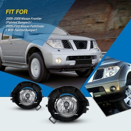 Faros antiniebla para Nissan Frontier 05-09 (con parachoques pintado) / Nissan Pathfinder 05-12 (con parachoques pintado) 2 luces antiniebla de repuesto OEM AUTOWIKI