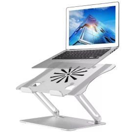 SamfuLoge Adjustable Laptop Stand with Cooling Fan, Aluminium Alloy Multi-Angle Compute...