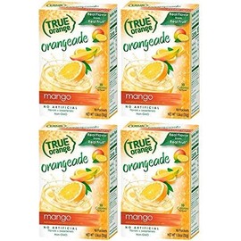 True Mango Orange Drink Mix, 10-count (Pack of 4) with 5 FREE Lemonade Sample Sticks