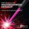 VIGORCRAFT Ruby Sharpener Rod: Durable Knife Sharpener, Harder Than Steel