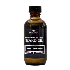 Mnsc Vanilla Bourbon Aceite Y Acondicionador Para Barba Naturalmente Mejor - Suaviza, Suaviza Y Fortalece El Crecimiento De La Barba, Hipoalergénico, Totalmente Natural,