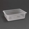 NISBETS Essentials Polypropylene 1/2 Gastronorm Container without Lid 100mm