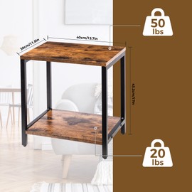 Short Table Small Table Stand Small Tables for Small Spaces Low Small Side Table Black Metal Small End Tables Living Room Printer Tables Mini Coffee Table Little Small Night Stand Nightstand Bedroom