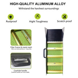 24 INCH Sluice Box Aluminum Alloy Sluice Box, Portable Gold Prospecting Equipment, Gold panning kit for Gold Mining for River, Creek, Gold Panning, Prospecting, Dredging