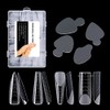 288Pcs Forma de Uñas Dual Con Pegatina de Silicona Francesa