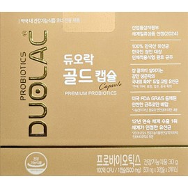 duorock Duolac Gold Capsule Probiotics 30 Capsules 1 Month 10 Billion CFU Lactobacillus / 듀오락 골드 캡슐 프로바이오틱스 30캡슐 1개월 100억 CFU 유산균