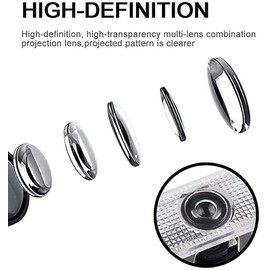 Car LED Welcome Light Door Logo Courtesy Projector Light for V40 V60 S60 S80 XC60 XC90, White