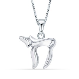 LeCalla 925 Sterling Silver Chai Necklace for Women | Classic Chai Sign of Life Pendant Necklace | Chai Jewish Pendant with Chain 18 Inches