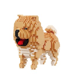 Larcele Micro Building Blocks Animal Set, DIY Mini 3D Building Toy Bricks,768 Pieces KLJM-05(Chow)