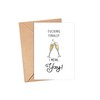 Averaze Funny Wedding Card - Congratulations Card - Fucking Finally - Marriage Card - Engagement Cards - Mature Adult Humor 5 x 7 inches