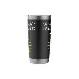 Retro Vintage Sun – Wistful Minimalist Celestial Aesthetic Stainless Steel Insulated Tumbler