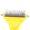 Pet Dematting Comb Stainless Steel Effective Ergonomic Pet Deshedding Tool