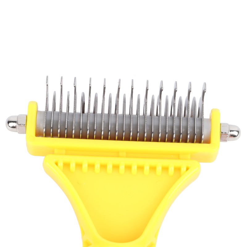 Pet Dematting Comb Stainless Steel Effective Ergonomic Pet Deshedding Tool