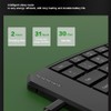 JOMAA Ergonomic Folding Bluetooth Keyboard,Portable Keyboard for Business Travel, for