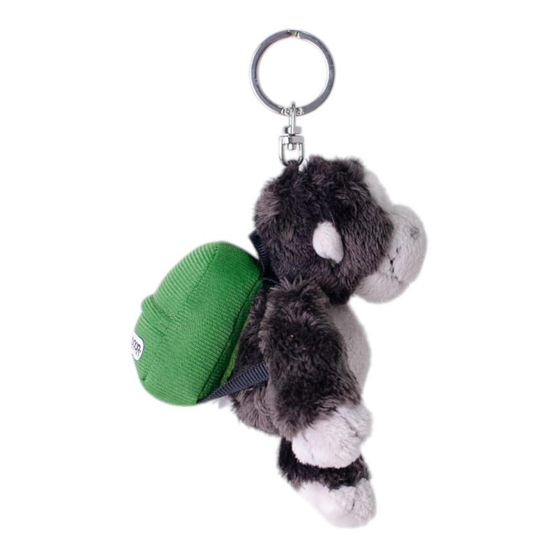 NIKI Gorilla Key Holder, 3.9 inches (10 cm), Backpack, Green,