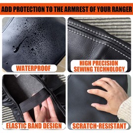 ANMOSVO Center Console Cover for Honda Civic 2026 2025 2024 2023 2022 with CVT - Premium Armrest Protector Easy Installation for Honda Civic Interior Accessories (Gray Stitch)