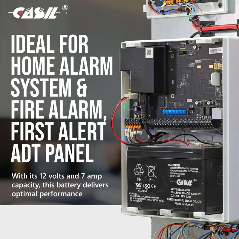Casil FirstPower 12v 7ah First Alert ADT Alarm Battery