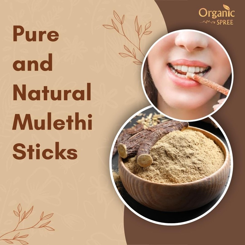 Organic Spree Licorice - Mulethi Sticks - 5.3oz (150gm) |