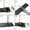 Macoking Women's Belt, Thick, Cowhide Leather, Durable, Golf, Large Size,