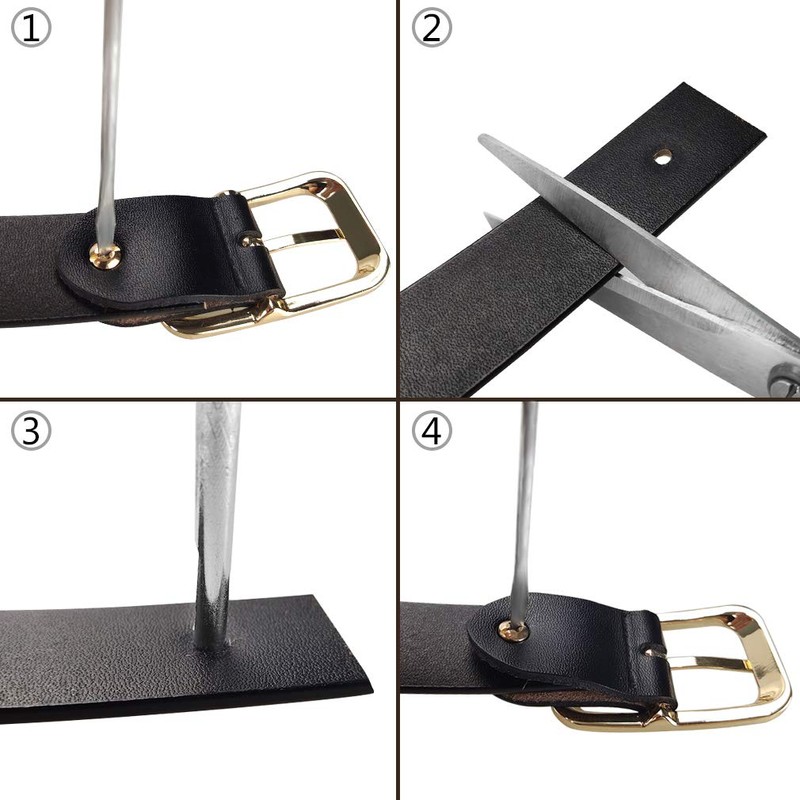 Macoking Women's Belt, Thick, Cowhide Leather, Durable, Golf, Large Size,